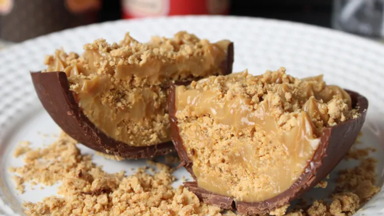 Ovo de Páscoa com pasta de amendoim que fica igual paçoca — veja receita