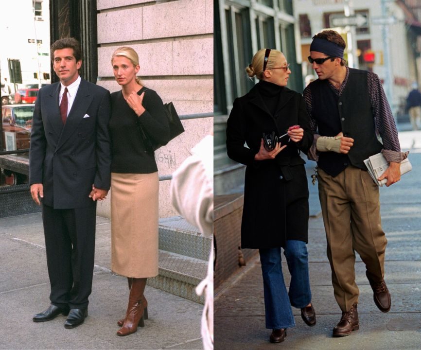 Casal caminhando em ruas de Nova Iorque