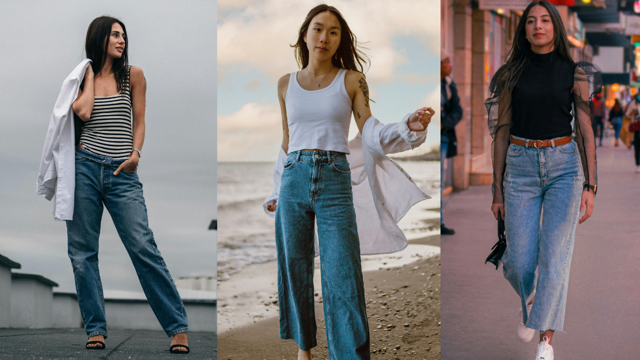 7 looks com calça jeans reta que alongam a silhueta (e são muito elegantes)