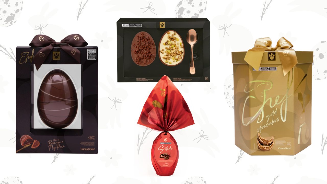Ovos de P&aacute;scoa da Cacau Show para comprar de &uacute;ltima hora