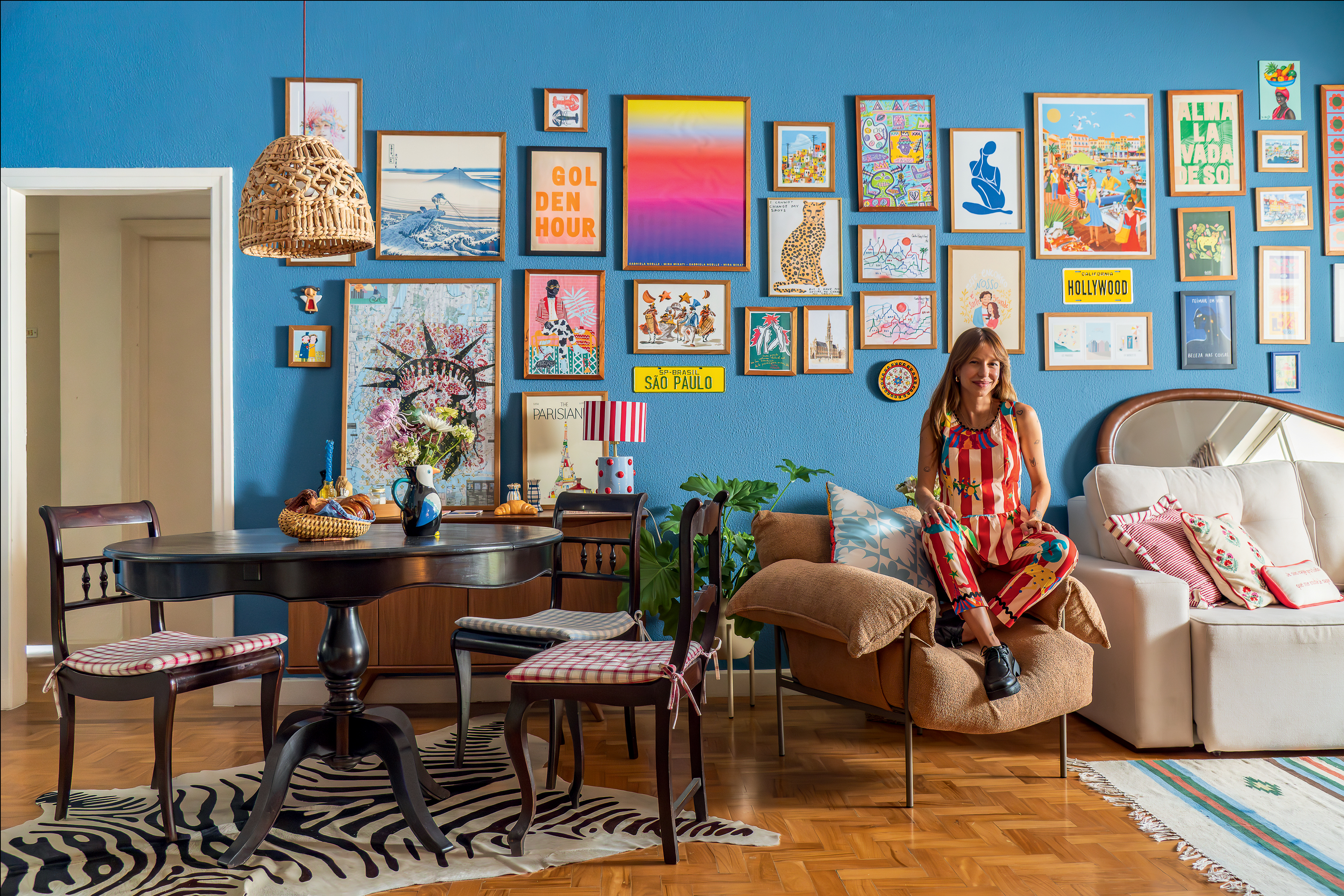 Este charmoso apartamento em Higienópolis não tem medo das cores