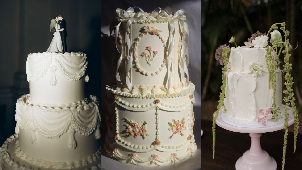 Bolo de casamento vintage: 15 inspirações que parecem saídas de um filme