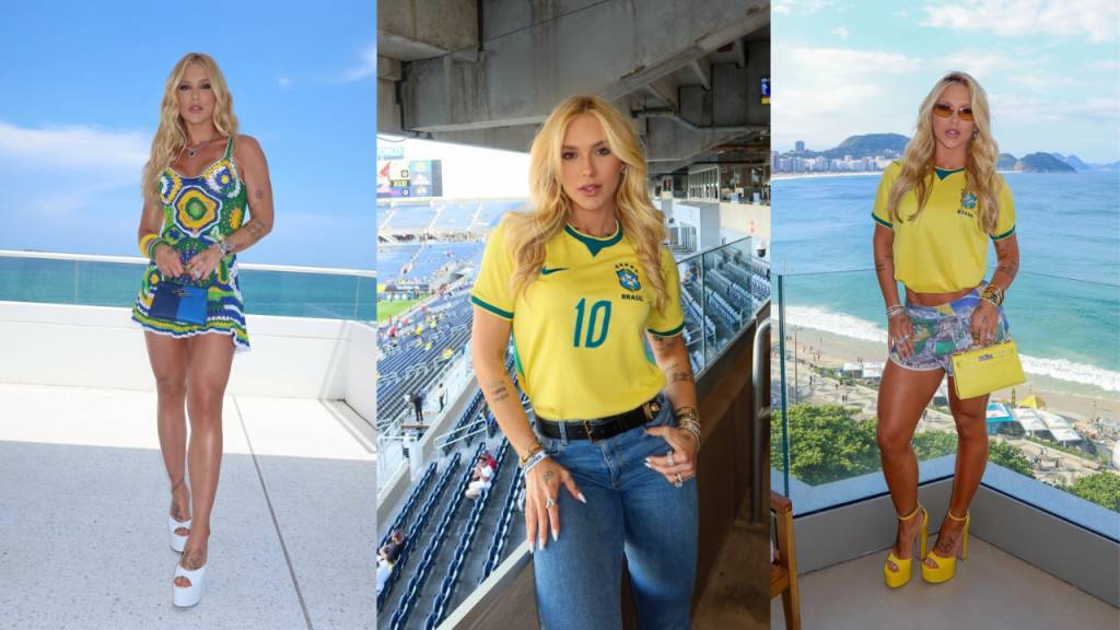 Todos os looks que Virginia Fonseca usou para torcer pelo Brasil na Copa