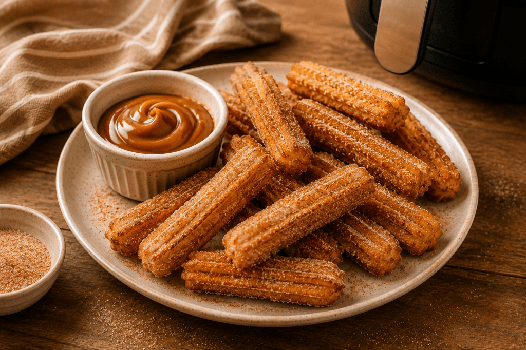 Churros na airfryer: receita crocante e fácil para adoçar as férias