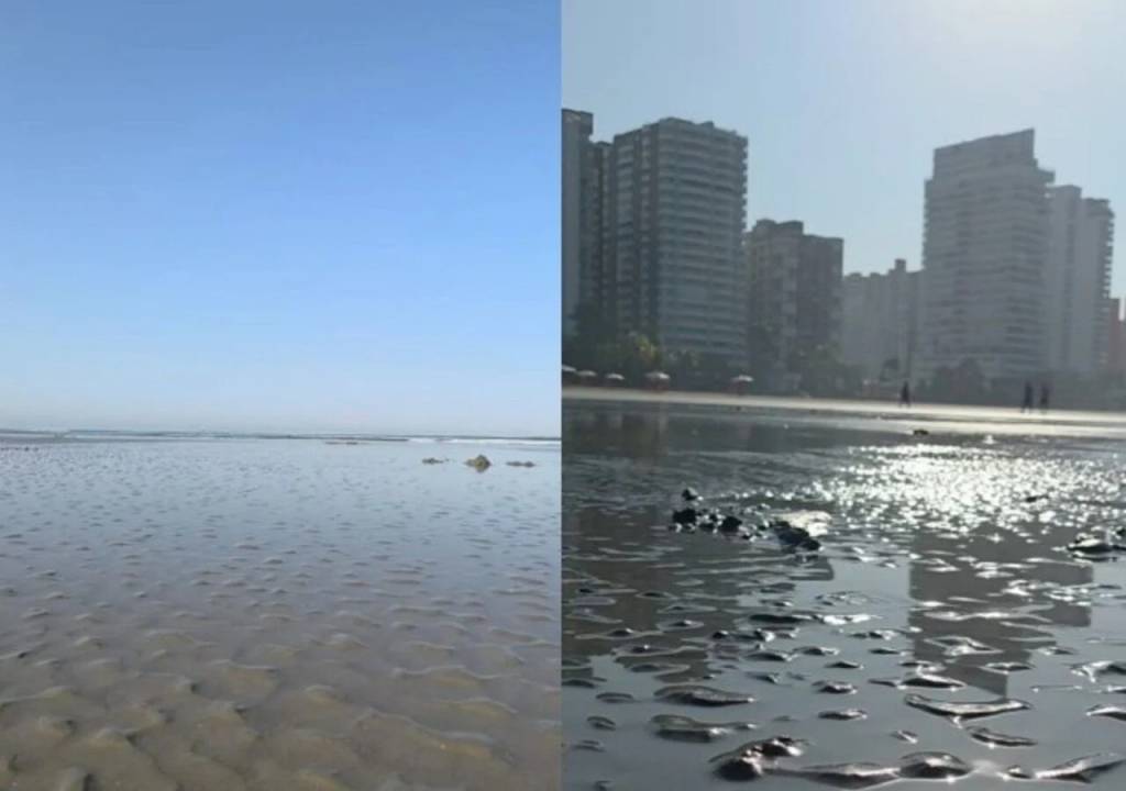 Mar recua em Praia Grande: há risco de tsunami no litoral de SP?
